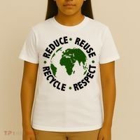 Recycle Reduce Reuse Respect Earth Day T-Shirt thumb 4