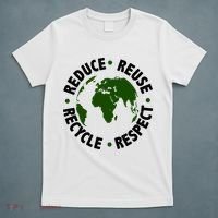 Recycle Reduce Reuse Respect Earth Day T-Shirt thumb 5
