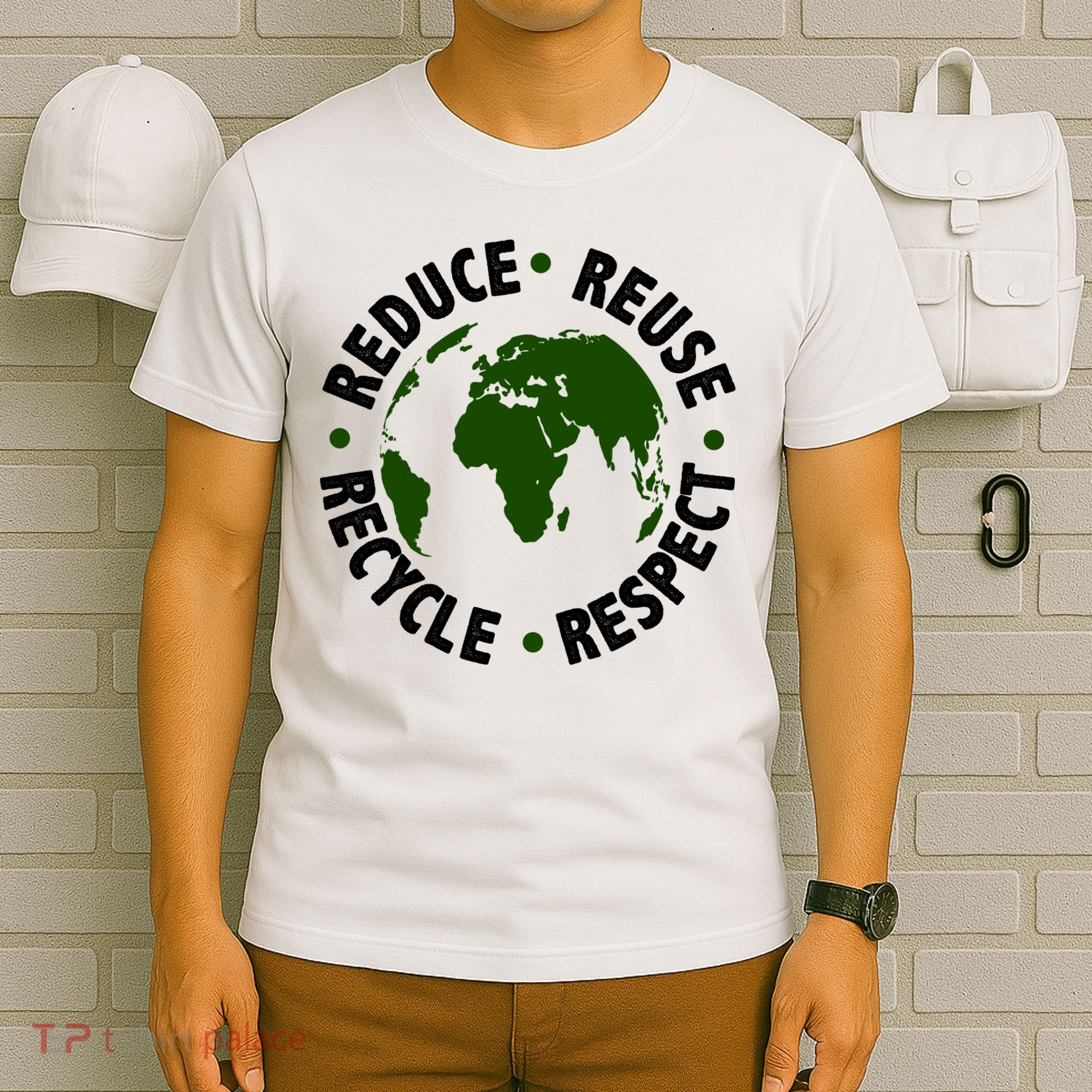 Recycle Reduce Reuse Respect Earth Day T-Shirt