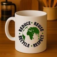 Recycle Reduce Reuse Respect Earth Day Coffee Mug thumb 4