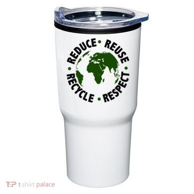Recycle Reduce Reuse Respect Earth Day Tumbler
