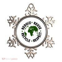 Recycle Reduce Reuse Respect Earth Day Ornament thumb 0
