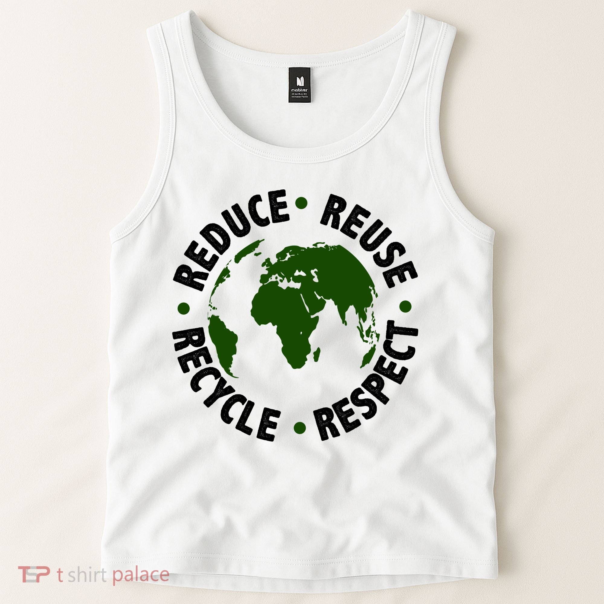 Recycle Reduce Reuse Respect Earth Day Tank Top