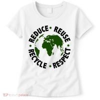Recycle Reduce Reuse Respect Earth Day Women's T-Shirt thumb 0