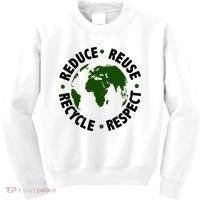 Recycle Reduce Reuse Respect Earth Day Kids Sweatshirt thumb 0