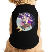 Retro Rocket Skateboarding Space Astronaut Doggie Tank thumb 0