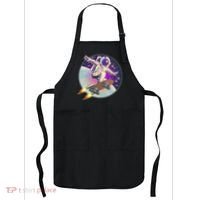 Retro Rocket Skateboarding Space Astronaut Apron thumb 0