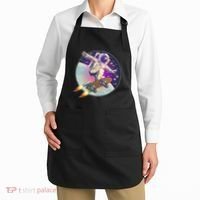 Retro Rocket Skateboarding Space Astronaut Apron thumb 2