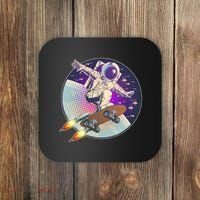 Retro Rocket Skateboarding Space Astronaut Coaster thumb 0