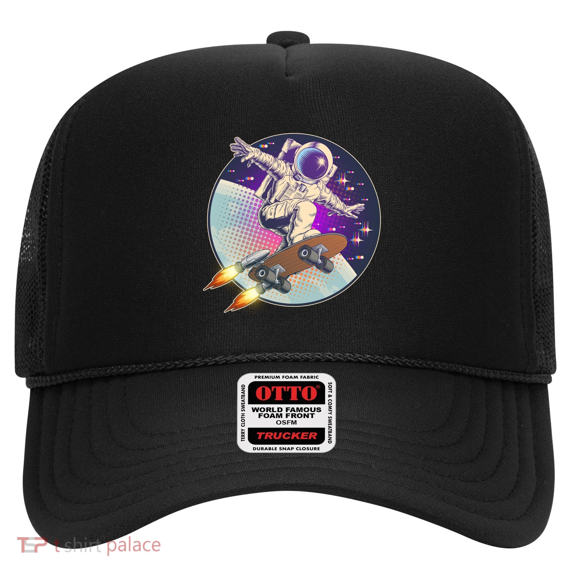 Retro Rocket Skateboarding Space Astronaut Hat