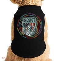 Resist Resistance Statue Of Liberty Hands Off Protest Doggie Tank thumb 0
