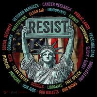 Resist Resistance Statue Of Liberty Hands Off Protest Coffee Mug thumb 5