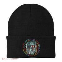 Resist Resistance Statue Of Liberty Hands Off Protest Beanie thumb 0