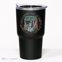 Resist Resistance Statue Of Liberty Hands Off Protest Tumbler thumb 0