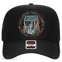Resist Resistance Statue Of Liberty Hands Off Protest Hat thumb 0