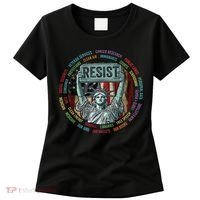 Resist Resistance Statue Of Liberty Hands Off Protest Women's T-Shirt thumb 0