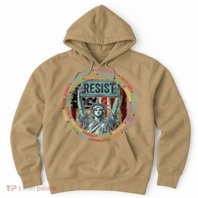 Resist Resistance Statue Of Liberty Hands Off Protest Hoodie