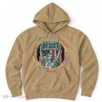 Resist Resistance Statue Of Liberty Hands Off Protest Hoodie thumb 0