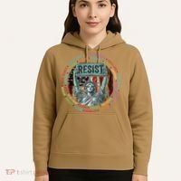 Resist Resistance Statue Of Liberty Hands Off Protest Hoodie thumb 5
