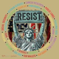 Resist Resistance Statue Of Liberty Hands Off Protest Hoodie thumb 7