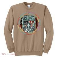 Resist Resistance Statue Of Liberty Hands Off Protest Sweatshirt thumb 0