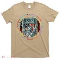 Resist Resistance Statue Of Liberty Hands Off Protest T-Shirt thumb 0