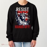 Resist Resistance Statue Of Liberty Hands Off Protest USA  Women's Sweatshirt thumb 0