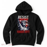Resist Resistance Statue Of Liberty Hands Off Protest USA  Hoodie thumb 0