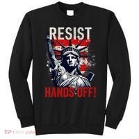 Resist Resistance Statue Of Liberty Hands Off Protest USA  Sweatshirt thumb 0
