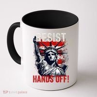 Resist Resistance Statue Of Liberty Hands Off Protest USA  Coffee Mug thumb 0