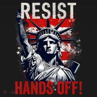 Resist Resistance Statue Of Liberty Hands Off Protest USA  Visor thumb 3