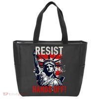 Resist Resistance Statue Of Liberty Hands Off Protest USA  Tote Bag thumb 0