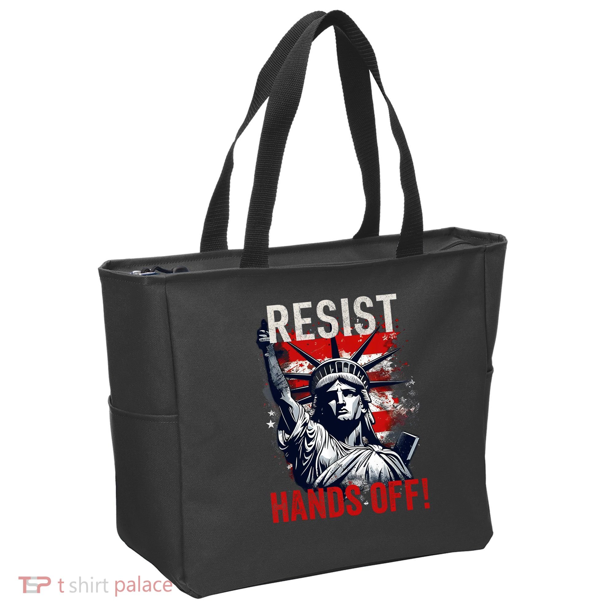 Resist Resistance Statue Of Liberty Hands Off Protest USA  Tote Bag