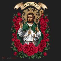 Red Roses San Judas Tadeo Con Bandera De MéXico God Hat thumb 2