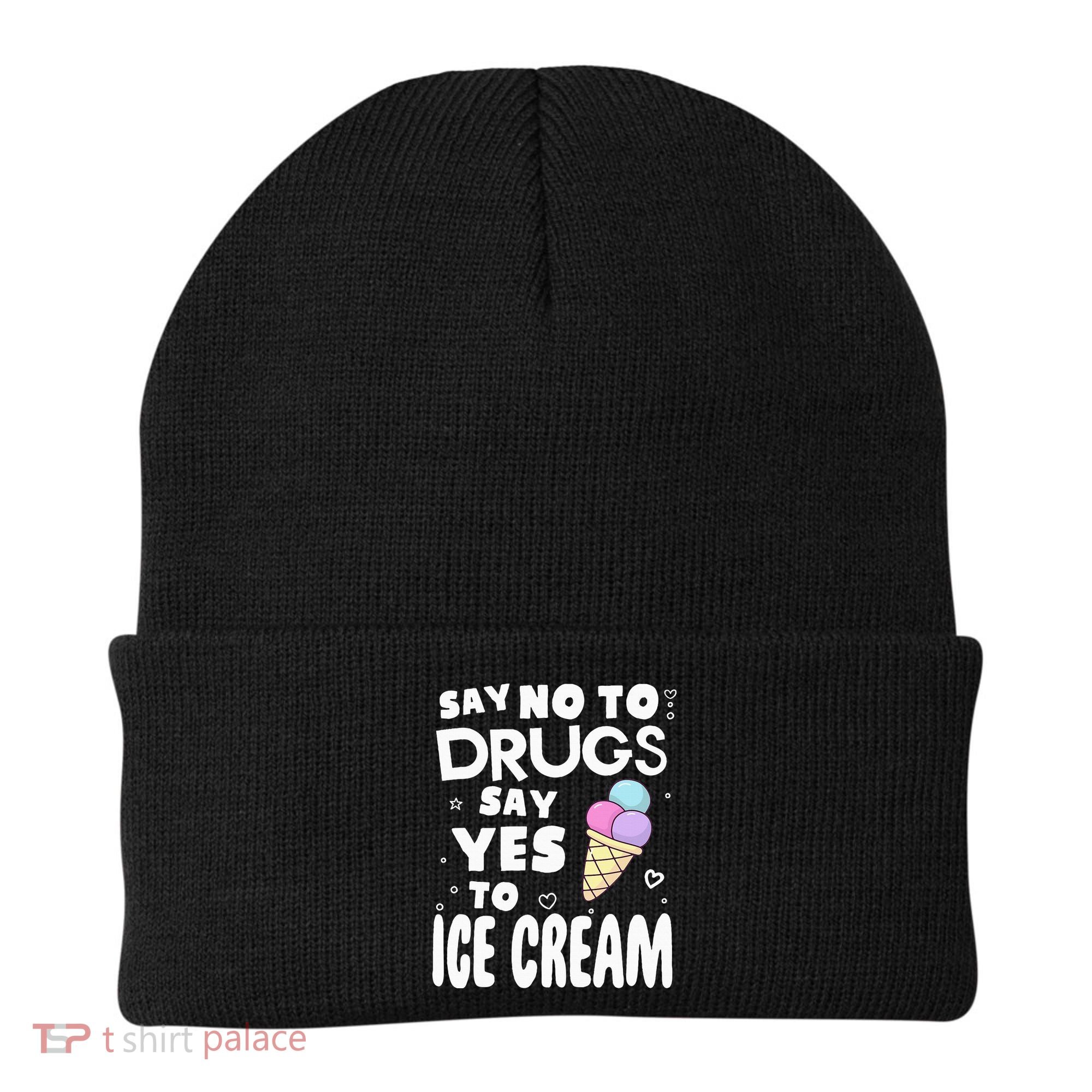 Red Ribbon Squad Week Say No To Say Yes To ICE CREAM Beanie