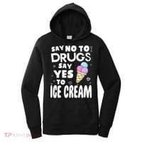 Red Ribbon Squad Week Say No To Say Yes To ICE CREAM Women's Hoodie thumb 0