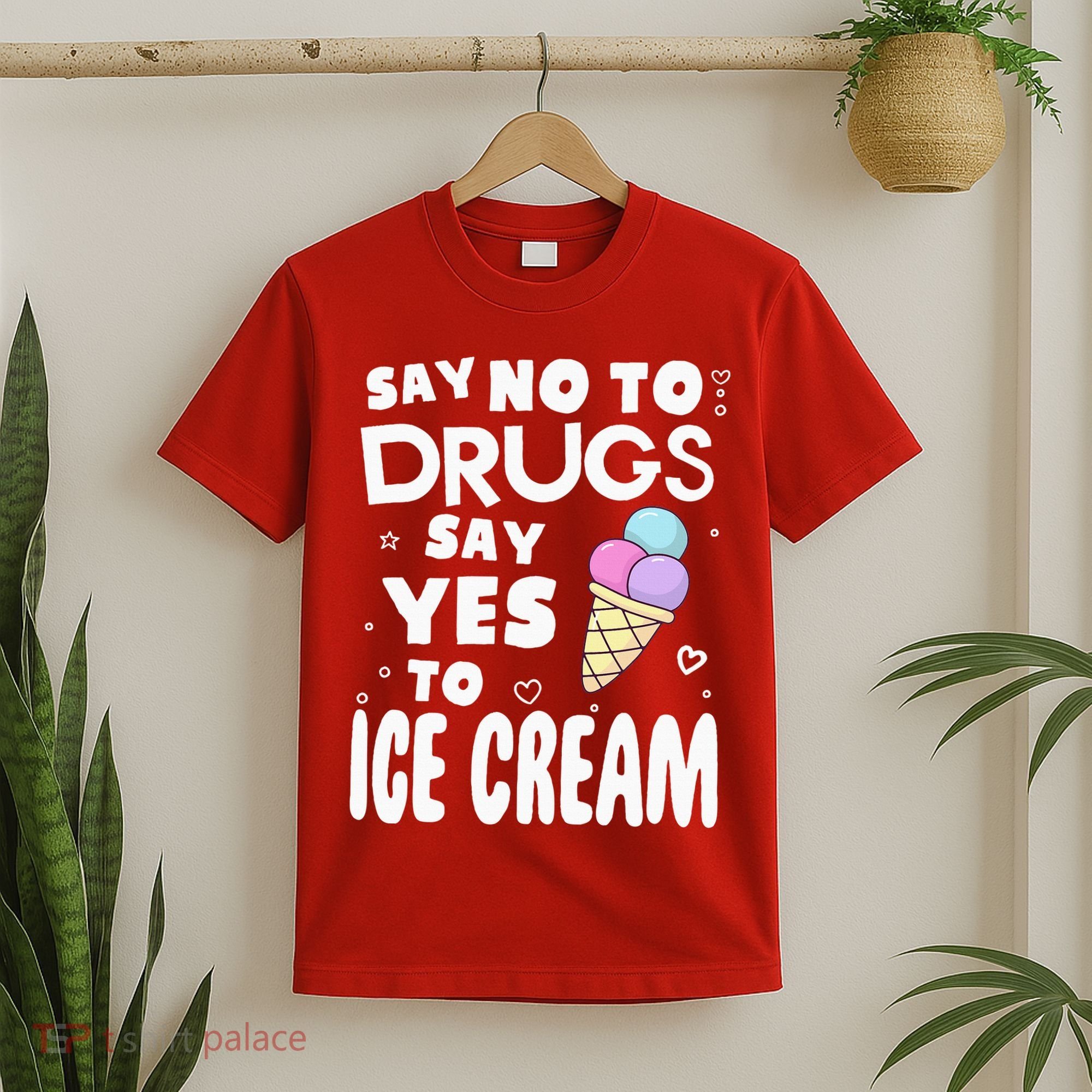 Red Ribbon Squad Week Say No To Say Yes To ICE CREAM T-Shirt