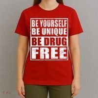 Red Ribbon Squad Week Be Yourself Be Unique Be Drug Free T-Shirt thumb 4