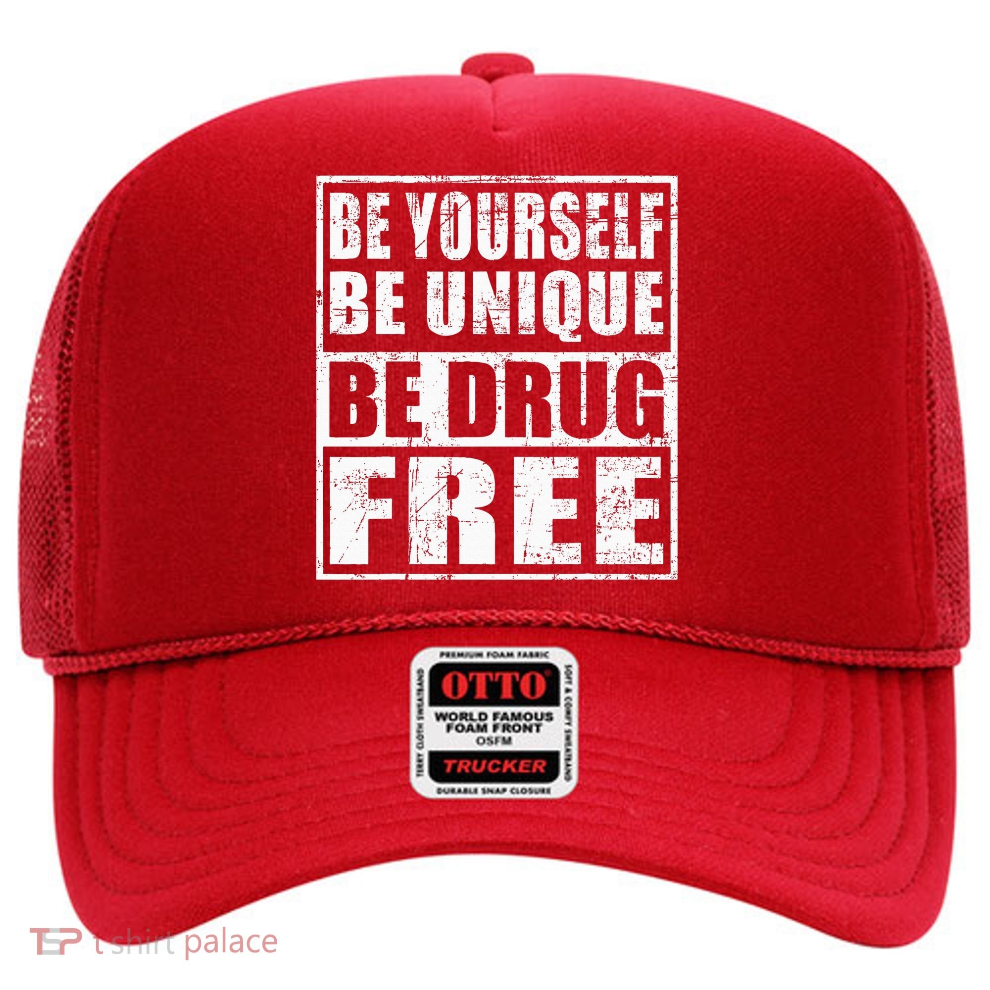 Red Ribbon Squad Week Be Yourself Be Unique Be Drug Free Hat