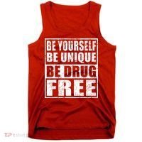 Red Ribbon Squad Week Be Yourself Be Unique Be Drug Free Tank Top thumb 0