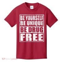 Red Ribbon Squad Week Be Yourself Be Unique Be Drug Free Kids T-Shirt thumb 0