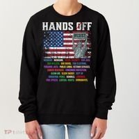 Resist Resistance Statue Of Liberty Hands Off Protest  Women's Sweatshirt thumb 0