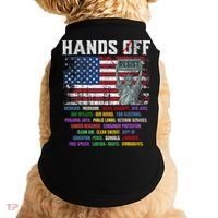 Resist Resistance Statue Of Liberty Hands Off Protest  Doggie Tank thumb 0