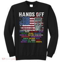 Resist Resistance Statue Of Liberty Hands Off Protest  Sweatshirt thumb 0