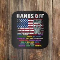 Resist Resistance Statue Of Liberty Hands Off Protest  Coaster thumb 0