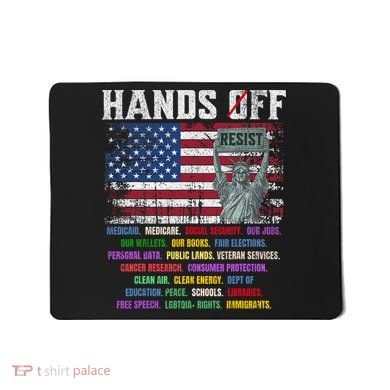 Resist Resistance Statue Of Liberty Hands Off Protest  Mousepad