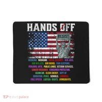 Resist Resistance Statue Of Liberty Hands Off Protest  Mousepad thumb 0