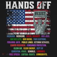 Resist Resistance Statue Of Liberty Hands Off Protest  Mousepad thumb 1