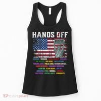 Resist Resistance Statue Of Liberty Hands Off Protest  Women's Tank Top thumb 0