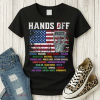 Resist Resistance Statue Of Liberty Hands Off Protest  Women's T-Shirt thumb 3
